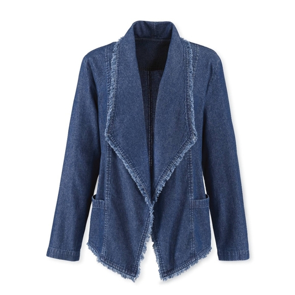 Favorites Jackets & Blazers - FAVORITES DENIM BLUE JACKET
